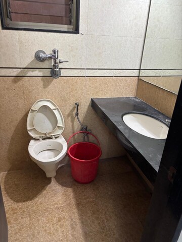 Bathroom in 3 BHK Apartment at Neelkanth Palms, Kapur Bawdi – for Rent