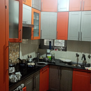 Kitchen in 1.5 BHK Apartment at Rwa Jalvayu Vihar Noida, Sector 25 – for Rent