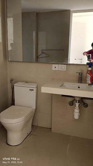 Bathroom in 3 BHK Apartment at Hiranandani Estate Rodas Enclave, Ghodbunder Road – for Rent
