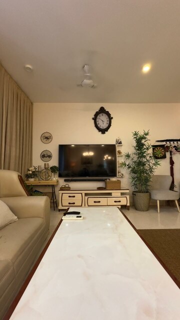 Living Room in 3 BHK Apartment at Oberoi Realty Exquisite, Goregaon East – for Rent