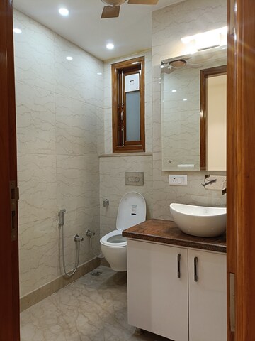 Bathroom in 4 BHK Builder Floor at Vivek Vihar – for Rent