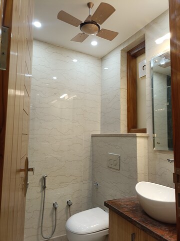 Bathroom in 4 BHK Builder Floor at Vivek Vihar – for Rent