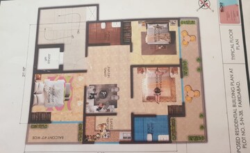 Floor Plan in 3 BHK Builder Floor at New Industrial Township 5 – for Sale