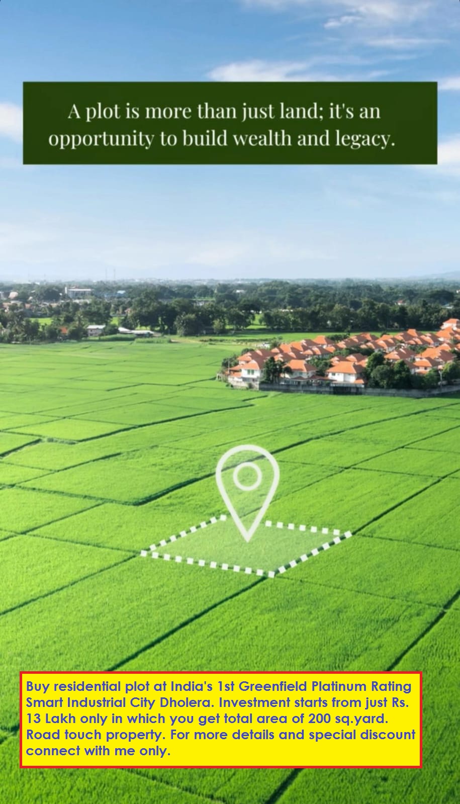 Plot For Sale in Shyam Dholera Global City