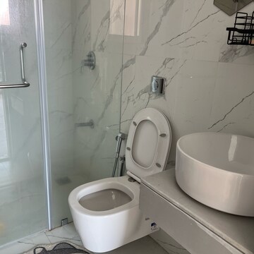 Bathroom in 2 BHK Apartment at Aurum Q Islands, Ghansoli Sector 6 – for Rent