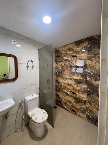 Bathroom in 3 BHK Apartment at Omaxe The Resort, South Mullanpur – for Sale