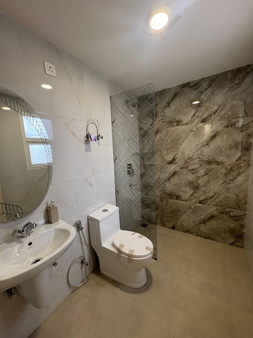 Bathroom in 3 BHK Apartment at Omaxe The Resort, South Mullanpur – for Sale