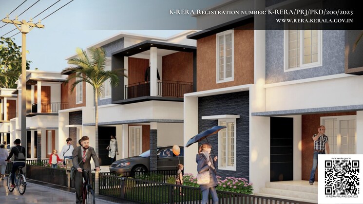 Exterior View, shoranur 3 Bedroom 1500 Sq.Ft. Villa In Shoranur Palakkad 8904636