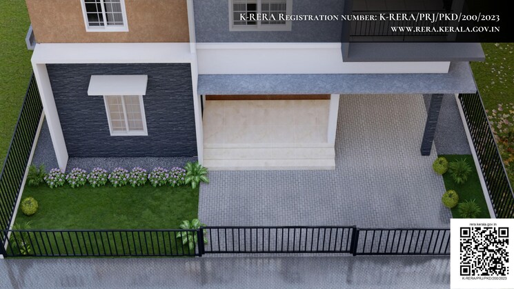 Exterior View, shoranur 3 Bedroom 1500 Sq.Ft. Villa In Shoranur Palakkad 8904636