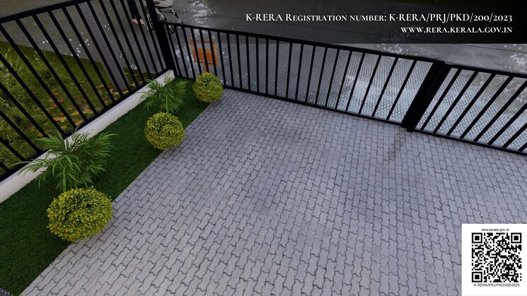 Balcony, shoranur 3 Bedroom 1500 Sq.Ft. Villa In Shoranur Palakkad 8904636