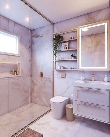 Bathroom in 2 BHK Builder Floor at CCI Rivali Park, Borivali East – for Sale