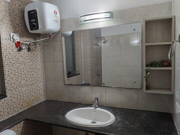 Bathroom in 2 BHK Apartment at Unitech Uniworld Resorts-The Residences, Sector 33 – for Rent