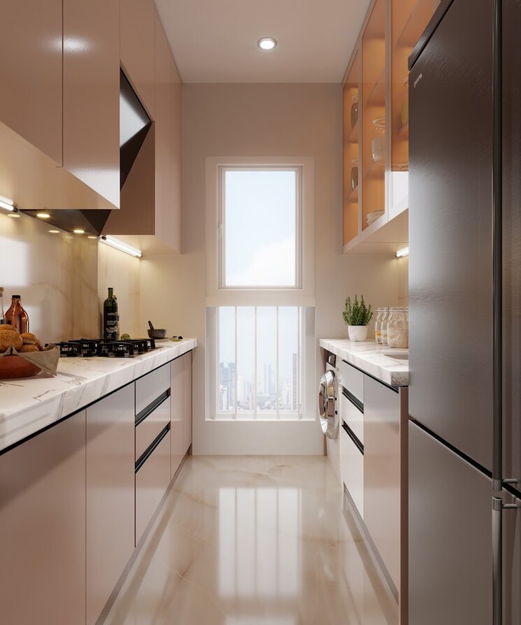 Kitchen, enso-sanza 1 Bedroom 289 Sq.Ft. Apartment In Kandivali East Mumbai 8904942