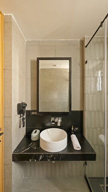 Bathroom in 1 BHK Builder Floor at Santacruz West – for Rent