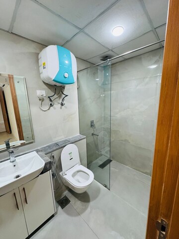 Bathroom in 3 BHK Builder Floor at Unitech South City II, Sector 50 – for Rent
