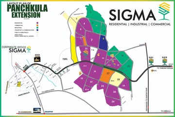  Plot – Map Location View at Panchkula Urban Estate - for Sale
