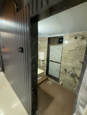 Bathroom in 3 BHK Apartment at Virani Sukoon Heights, Kausa – for Sale