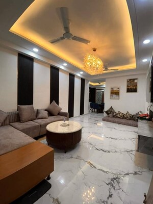 Living Room in 3 BHK Apartment at Mahavir Enclave 1 – for Sale