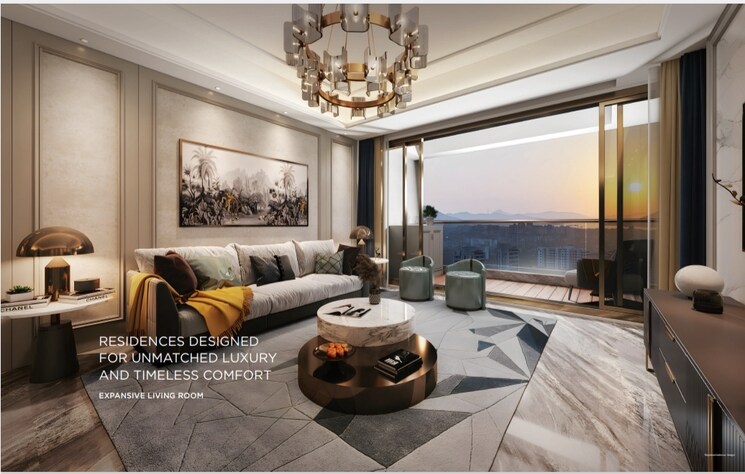 Living Room, ellora-rainbow-life 2 Bedroom 632 Sq.Ft. Apartment In Rohinjan Navi Mumbai 8905337