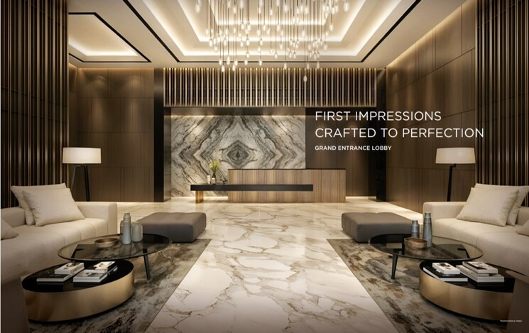 Living Room, ellora-rainbow-life 3 Bedroom 836 Sq.Ft. Apartment In Rohinjan Navi Mumbai 8905360