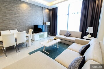 Living Room in 3 BHK Apartment at Defence Colony – for Rent