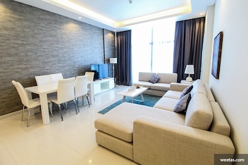 Living Room in 3 BHK Apartment at Defence Colony – for Rent