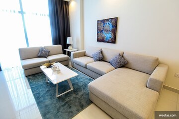 Living Room in 3 BHK Apartment at Defence Colony – for Rent