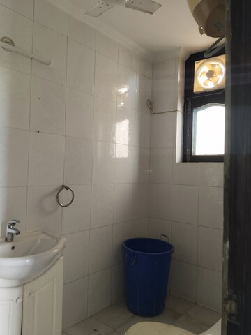 Bathroom in 3 BHK Builder Floor at Ambience Multi Unit Residential Apartments, Jasola – for Rent