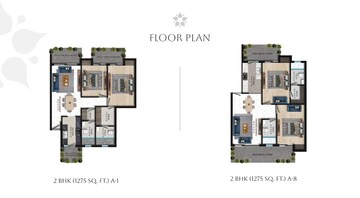 Floor Plan in 2 BHK Apartment at Resizone Residency, Sewla Kalan – for Sale