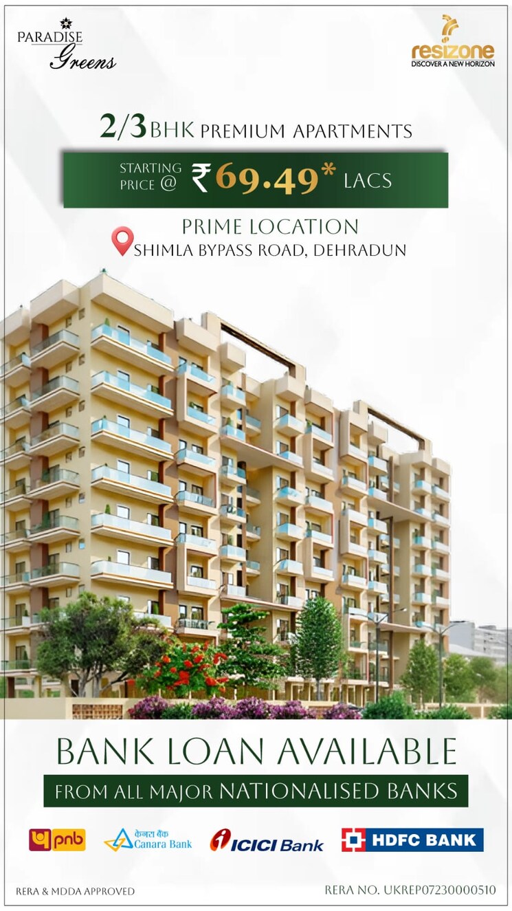 Exterior View, resizone-residency 2 Bedroom 1275 Sq.Ft. Apartment In Sewla Kalan Dehradun 8905586
