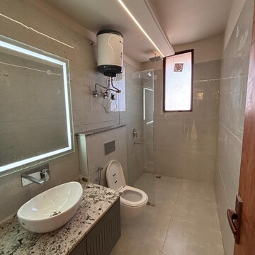 Bathroom in 3 BHK Apartment at Chattarpur – for Rent