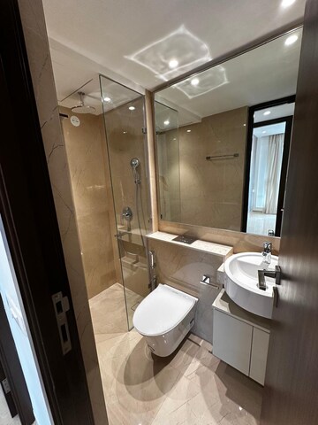 Bathroom in 2 BHK Apartment at Hiranandani Highland, Powai – for Rent