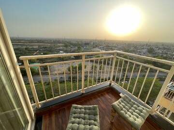 Balcony in 3 BHK Apartment at Jaypee Pavilion Heights IV, Sector 128 – for Rent