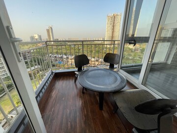 Balcony in 3 BHK Apartment at Jaypee Pavilion Heights IV, Sector 128 – for Rent