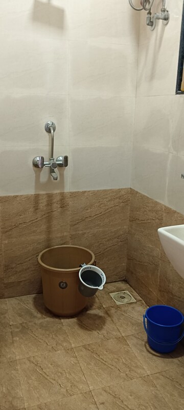 Bathroom in 1 BHK Apartment at Dindoshi Onkar CHS, Malad East – for Rent