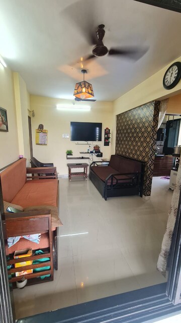 Living Room in 1 BHK Apartment at Vasani Residency, Navade – for Sale