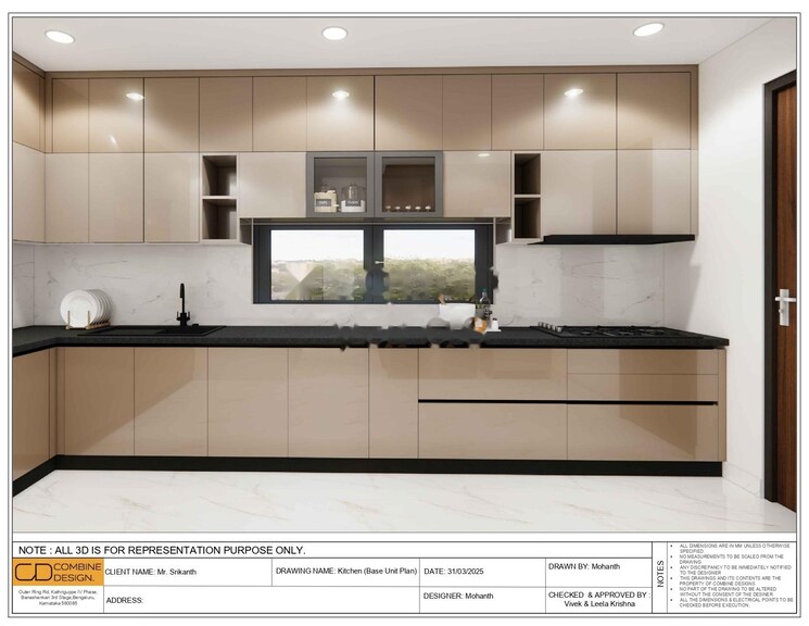 Kitchen, dsr-the-classe 3 Bedroom 2552 Sq.Ft. Apartment In Narsingi Hyderabad 8906023