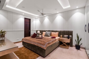 Bedroom in 3 BHK Builder Floor at Vasant Vihar – for Rent