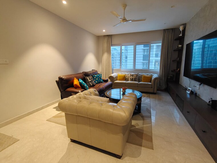Living Room, lansum-etania 4 Bedroom 4085 Sq.Ft. Apartment In Gachibowli Hyderabad 8906300