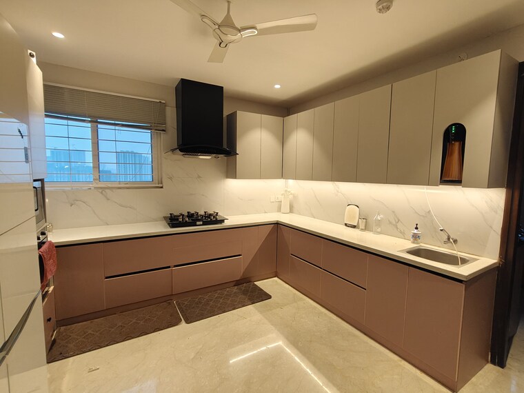 Kitchen, lansum-etania 4 Bedroom 4085 Sq.Ft. Apartment In Gachibowli Hyderabad 8906300