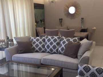 Living Room in 3.5 BHK Apartment at RMZ Galleria, Yelahanka – for Rent