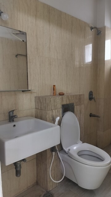 Bathroom in 3 BHK Apartment at Jubilee Hills – for Rent