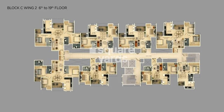 Floor Plan, provident-ecopolitan 3 Bedroom 1289 Sq.Ft. Apartment In Marenahalli Bangalore 8899890