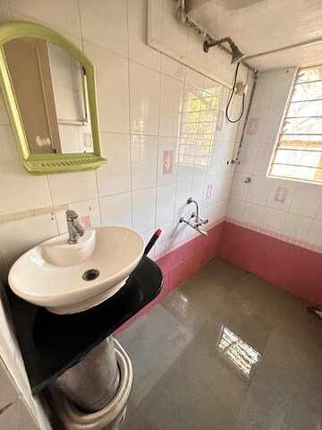 Bathroom in 1 BHK Apartment at Tyagi Durvankur, Kharadi – for Rent