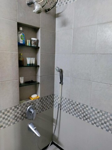 Bathroom in 2 BHK Apartment at Satellite Garden, Goregaon East – for Rent
