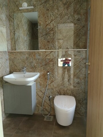 Bathroom in 2 BHK Apartment at Dosti Ambrosia, Wadala East – for Rent