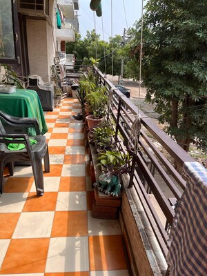 Balcony in 2 BHK Builder Floor at Green Fields Colony – for Sale