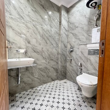 Bathroom in 2 BHK Builder Floor at Chattarpur – for Rent