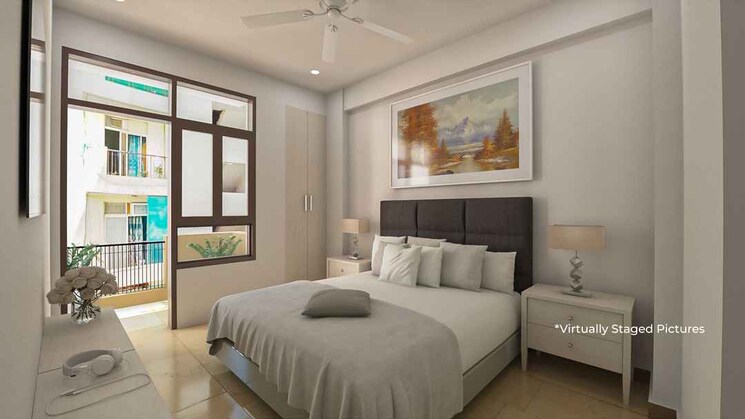Bedroom, mgi-gharaunda 2 Bedroom 800 Sq.Ft. Apartment In Raj Nagar Extension Ghaziabad 8907391