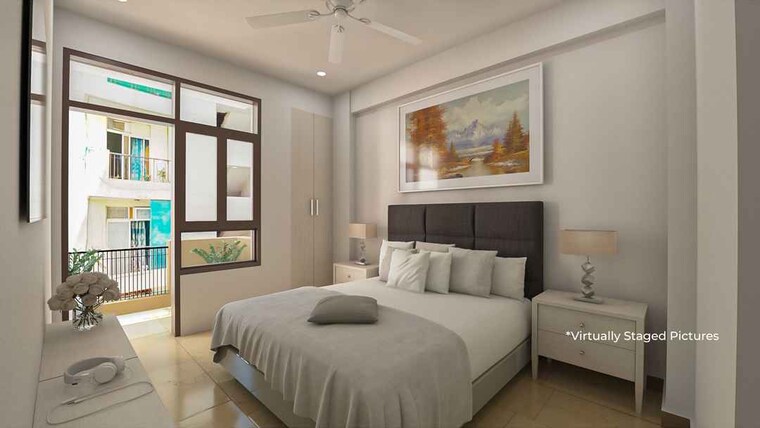 Bedroom, mgi-gharaunda 2 Bedroom 800 Sq.Ft. Apartment In Raj Nagar Extension Ghaziabad 8907391